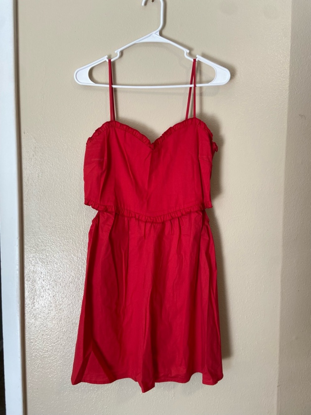 Red Spaghetti Strap Sundress